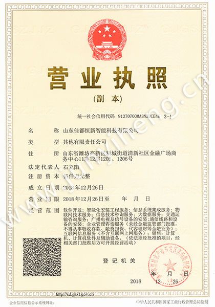 山東佳都恒新智能科技有限公司